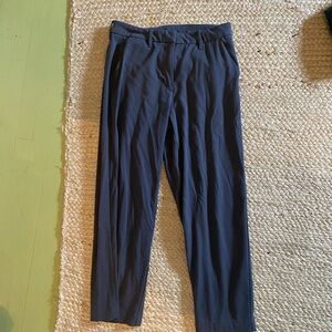 American Eagle Outfitters Blue Gray Trousers with Elastic Waistband